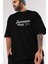 Incinmişsin Dedi Ön Baskılı Siyah Oversize T-Shirt Erkek Kadın Bisiklet Yaka 3