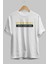 Life Is Short Yazılı Ön Baskılı Beyaz Oversize T-Shirt Erkek Kadın Bisiklet Yaka 3