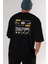 The Empire Culture Japan Arka Baskılı Siyah Oversize T-Shirt Erkek Kadın Bisiklet Yaka 5