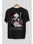 Kakashı Hatake Naruto Anime Arka Baskılı Siyah Oversize T-Shirt Erkek Kadın 2