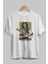 Che Guevara Hendrix Ön Baskılı Beyaz Oversize T-Shirt Erkek Kadın Bisiklet Yaka 2