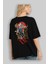 Trıbal (2) Anime Arka Baskılı Siyah Oversize T-Shirt Erkek Kadın 2