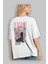 Yuno Gasai 5 Anime Arka Baskılı Beyaz Oversize T-Shirt Pamuk Erkek Kadın 3