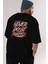 Never Doubt Yourself Arka Baskılı Siyah Oversize T-Shirt Erkek Kadın Bisiklet Yaka 1