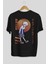 Killua Zoldyck 5 2 Anime Arka Baskılı Siyah Oversize T-Shirt Erkek Kadın 2