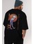 Killua Zoldyck 5 2 Anime Arka Baskılı Siyah Oversize T-Shirt Erkek Kadın 5