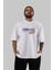 Chicago 97 Ön Baskılı Beyaz Oversize T-Shirt Erkek Kadın Bisiklet Yaka 1