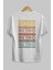 Retro Yazılı Arka Baskılı Beyaz Oversize T-Shirt Erkek Kadın Bisiklet Yaka 2