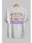 Life Is Better With Arka Baskılı Beyaz Oversize T-Shirt Erkek Kadın Bisiklet Yaka 2