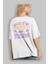 Life Is Better With Arka Baskılı Beyaz Oversize T-Shirt Erkek Kadın Bisiklet Yaka 3