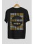 Who Is The King Yazılı Arka Baskılı Siyah Oversize T-Shirt Erkek Kadın Bisiklet Yaka 2