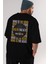 Who Is The King Yazılı Arka Baskılı Siyah Oversize T-Shirt Erkek Kadın Bisiklet Yaka 3