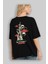 The Strongest Yazılı Arka Baskılı Siyah Oversize T-Shirt Erkek Kadın Bisiklet Yaka 2