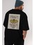 Embrace The Journey Arka Baskılı Siyah Oversize T-Shirt Erkek Kadın Bisiklet Yaka 1