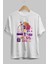 Retro Girl Party Ön Baskılı Beyaz Oversize T-Shirt Erkek Kadın Bisiklet Yaka 1