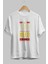 All You Need Is Love Ön Baskılı Beyaz Oversize T-Shirt Erkek Kadın Bisiklet Yaka 1