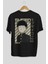 Shigeo Kageyama 2 Anime Arka Baskılı Siyah Oversize T-Shirt Erkek Kadın 3