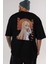 Umaru Doma 5 Anime Arka Baskılı Siyah Oversize T-Shirt Erkek Kadın 5
