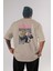 Nobara Kugisaki 6 Anime Arka Baskılı Bej Oversize T-Shirt %100 Pamuk Erkek Kadın 1