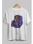 Astroking Ön Baskılı Beyaz Oversize T-Shirt Erkek Kadın Bisiklet Yaka 3