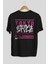 Tokyo Urban Style Arka Baskılı Siyah Oversize T-Shirt Erkek Kadın Bisiklet Yaka 2