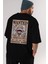 Cartel Luffy Gear 5 Anime Arka Baskılı Siyah Oversize T-Shirt Erkek Kadın 4