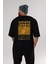 Yumeko Jadami Arka Baskılı Siyah Oversize T-Shirt Erkek Kadın Bisiklet Yaka 1
