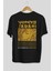 Yumeko Jadami Arka Baskılı Siyah Oversize T-Shirt Erkek Kadın Bisiklet Yaka 2