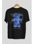 Have No Fear Bear Arka Baskılı Siyah Oversize T-Shirt Erkek Kadın Bisiklet Yaka 3