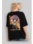 Motoko Kusanagi 9 Anime Arka Baskılı Siyah Oversize T-Shirt Erkek Kadın 4