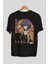 Motoko Kusanagi 9 Anime Arka Baskılı Siyah Oversize T-Shirt Erkek Kadın 5