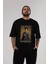 John Potter Ön Baskılı Siyah Oversize T-Shirt Erkek Kadın Bisiklet Yaka 1