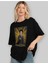 John Potter Ön Baskılı Siyah Oversize T-Shirt Erkek Kadın Bisiklet Yaka 4