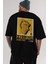 Freedom Is Not Free Arka Baskılı Siyah Oversize T-Shirt Erkek Kadın Bisiklet Yaka 3
