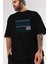 Dublin Ön Baskılı Siyah Oversize T-Shirt Erkek Kadın Bisiklet Yaka 1