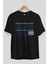 Dublin Ön Baskılı Siyah Oversize T-Shirt Erkek Kadın Bisiklet Yaka 3