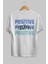 Positive Vibes 2 Arka Baskılı Beyaz Oversize T-Shirt Erkek Kadın Bisiklet Yaka 3