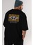 Evolution Urban Style Arka Baskılı Siyah Oversize T-Shirt Erkek Kadın Bisiklet Yaka 2