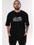 Soldier Fortune Ön Baskılı Siyah Oversize T-Shirt Erkek Kadın Bisiklet Yaka 4