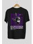 Criminal Damage Arka Baskılı Siyah Oversize T-Shirt Erkek Kadın Bisiklet Yaka 2