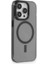 Apple iPhone 15 Pro Kılıf Wireless Şarj Özellikli Metal Kamera Lens Çerçeli Sert Pc Anka Kapak 1