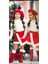 Kız Çocuk Kırmızı Şort Etek Body Ikili Takım Red Shortsskirt Bodysuit Christmas Yılbaşı 1