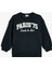 Sweatshirt Slogan Baskılı Uzun Kollu Bisiklet Yaka Pamuklu 1