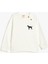 Sweatshirt Bisiklet Yaka Köpek Baskılı Uzun Kollu Pamuklu 1