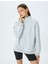 Yarım Fermuarlı Dikiş Detaylı Oversize Spor Sweatshirt 2