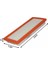Hava Filtresi P207-P208-P307-P308-P508-P3008-P5008-C4-C5-GRANDLAND-DS3-DS4-DS5-MINI R56 R60 1.6 16V VTI-THP-A16XHL 1