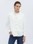 Beyaz Fitilli Regular Fit Dokuma Kadife Casual %100 Pamuk Gömlek 1