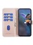 Xiaomi Redmi Için 14C 4g Deri Kılıf Cüzdan Kare Izgara Telefon Kapağı-Gül Altın (Yurt Dışından) 5