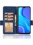 Xiaomi Redmi 9 Için Manyetik Toka Litchi Doku Telefon Kılıfı Pu Deri Cüzdan Standı Koruyucu Kapak-Koyu Mavi (Yurt Dışından) 4