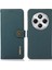 Xiaomi Redmi 14C 4g Kılıf Hakiki Inek Deri Cüzdan Telefon Kapağı-Yeşil (Yurt Dışından) 1